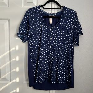 NWOT Dolan Left Coast Sydney Ruffled Blouse